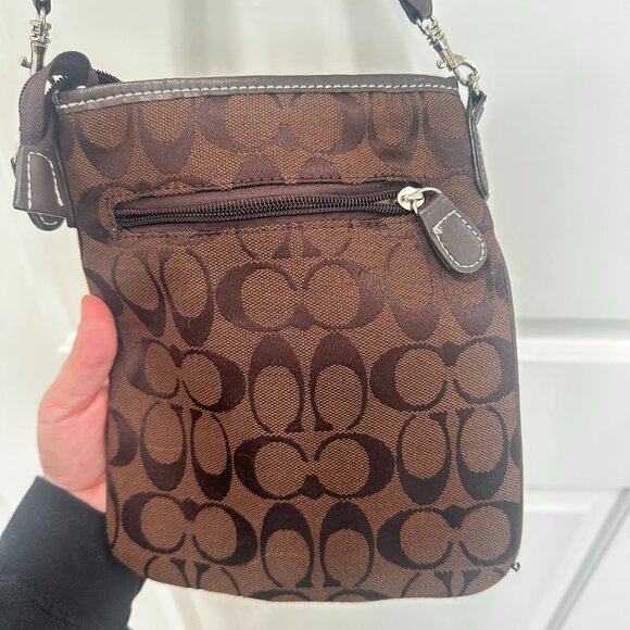Coach Brown Signature Crossbody Bag - Picture 2 of 7